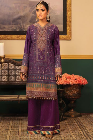 Alkaram FC-22F-22-Purple Festive Eid Lawn 2022 Online Shopping